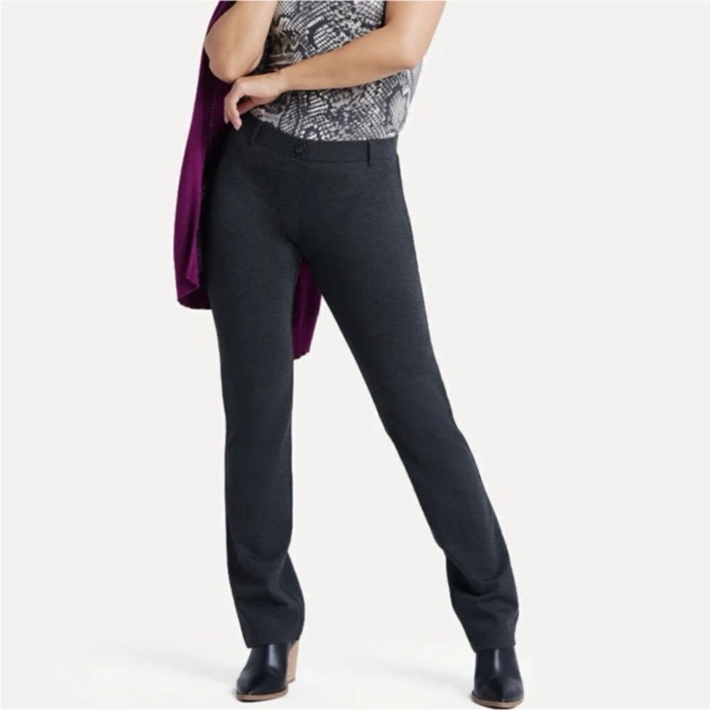 Betabrand classic straight leg yoga dress pants